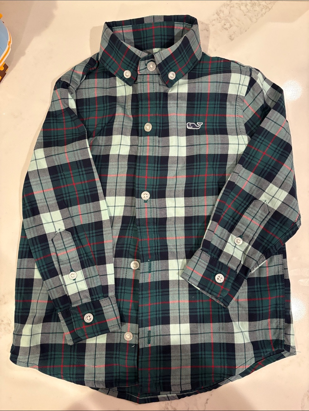 Kids Plaid Button-Down Shirt